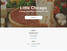 Tablet Screenshot of littlechicagonashville.com